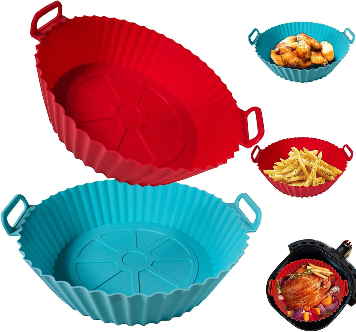 2 Pack Air Fryer Si…