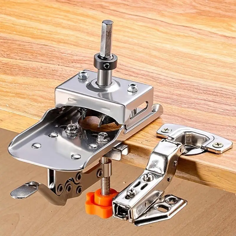 

E21B 1PC Woodworking Hole Opening 35mm Hinge Boring Jig Hole Opening Locator for Door