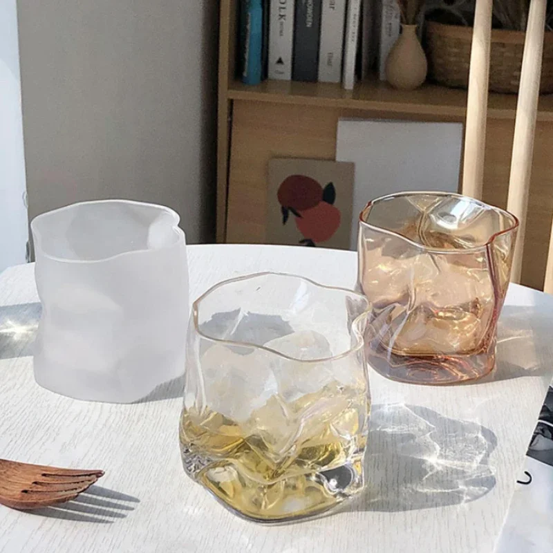 

4 шт. наборы, 280 мл, скручивающая чашка, изысканные стаканы для питья, вечерние кофейные кружки, бытовой бокал для вина, чашки для коктейлей, бутылка для воды