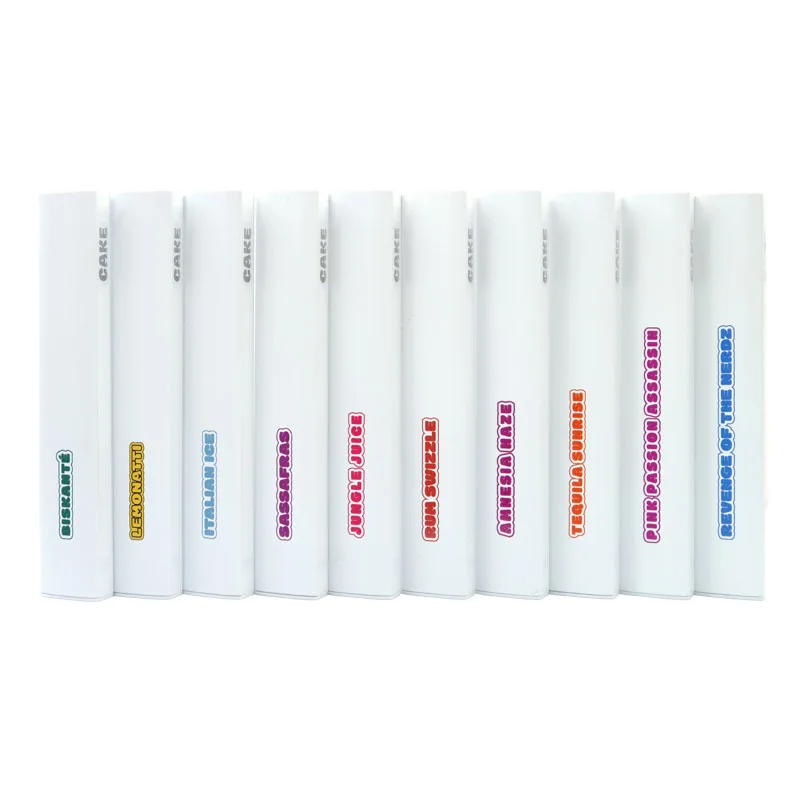 Benutzer definierte Kuchen Vape Pen Kit 1ml Kapazität 280mAh Batterie leere Wagen Keramik spule wiederauf ladbare Gerät Vapor izer für dickes Öl