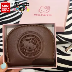 MINISO Hello Kitty New Fashion Card Holder Luxury Brand Original Women's Coin Purse Multi-Card Slot Portable Women's Card Holder