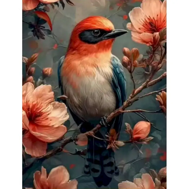 

GATYZTORY Oil Painting By Numbers Bird Animal Hand Paint Kit Canvas Home Decor Gift Diy Draw By Number On Canvas Flower Wall Art