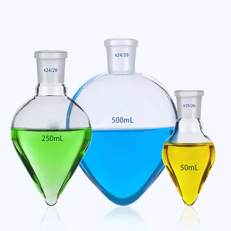 Pear-shaped flask thickened pear-shaped bottle chicken heart bottle 5/10/25/50/100/150/250/500/1000ml