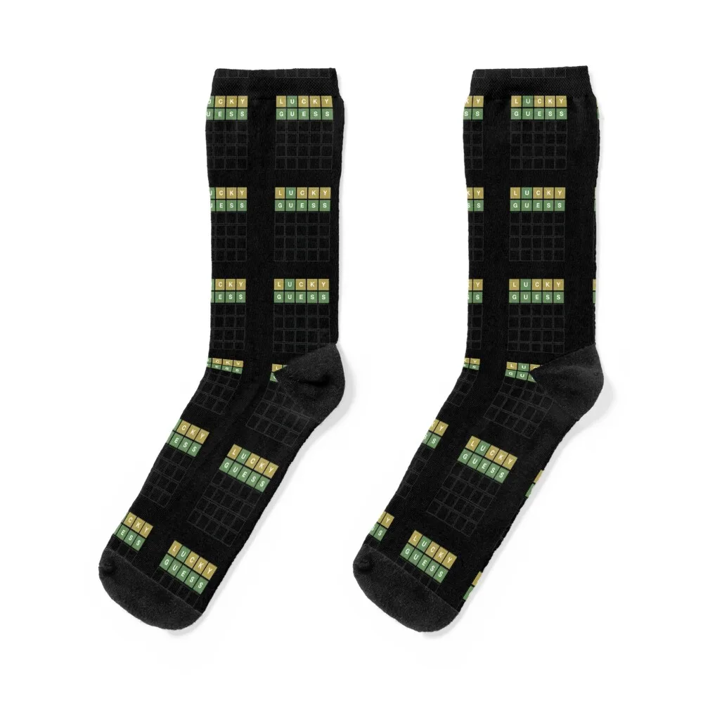 

Wordle Lucky Guess - Funny Wordl Grid Word Game Design Socks FASHION sports and leisure anti-slip Socks For Men Women's