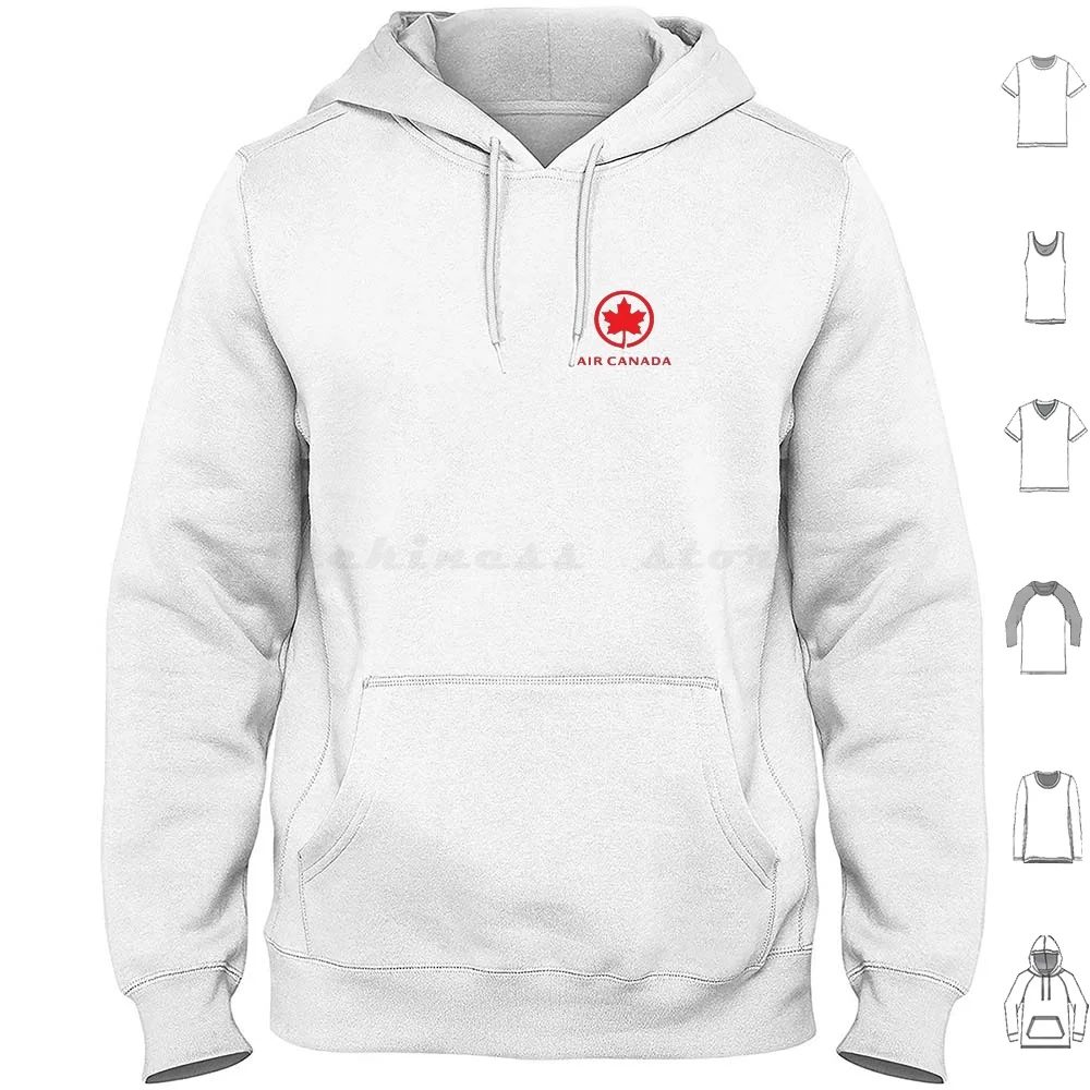 Air Canada Logo Hoodie Cotton Long Sleeve Air Canada Iata Icao Aca Callsign Air Canada International Regional Flag Carrier The