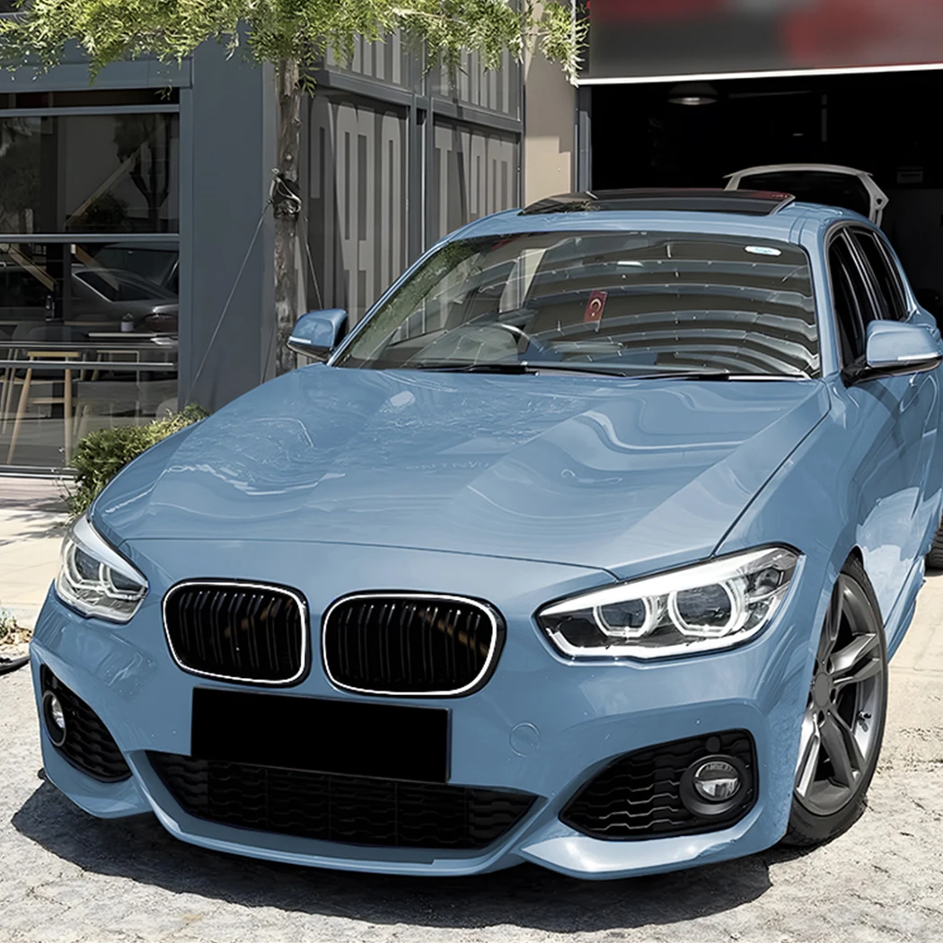 

Решетка радиатора с подсветкой, черная, двойная, для BMW 1 серии F20 F21 LCI 2015-2019, гоночная решетка