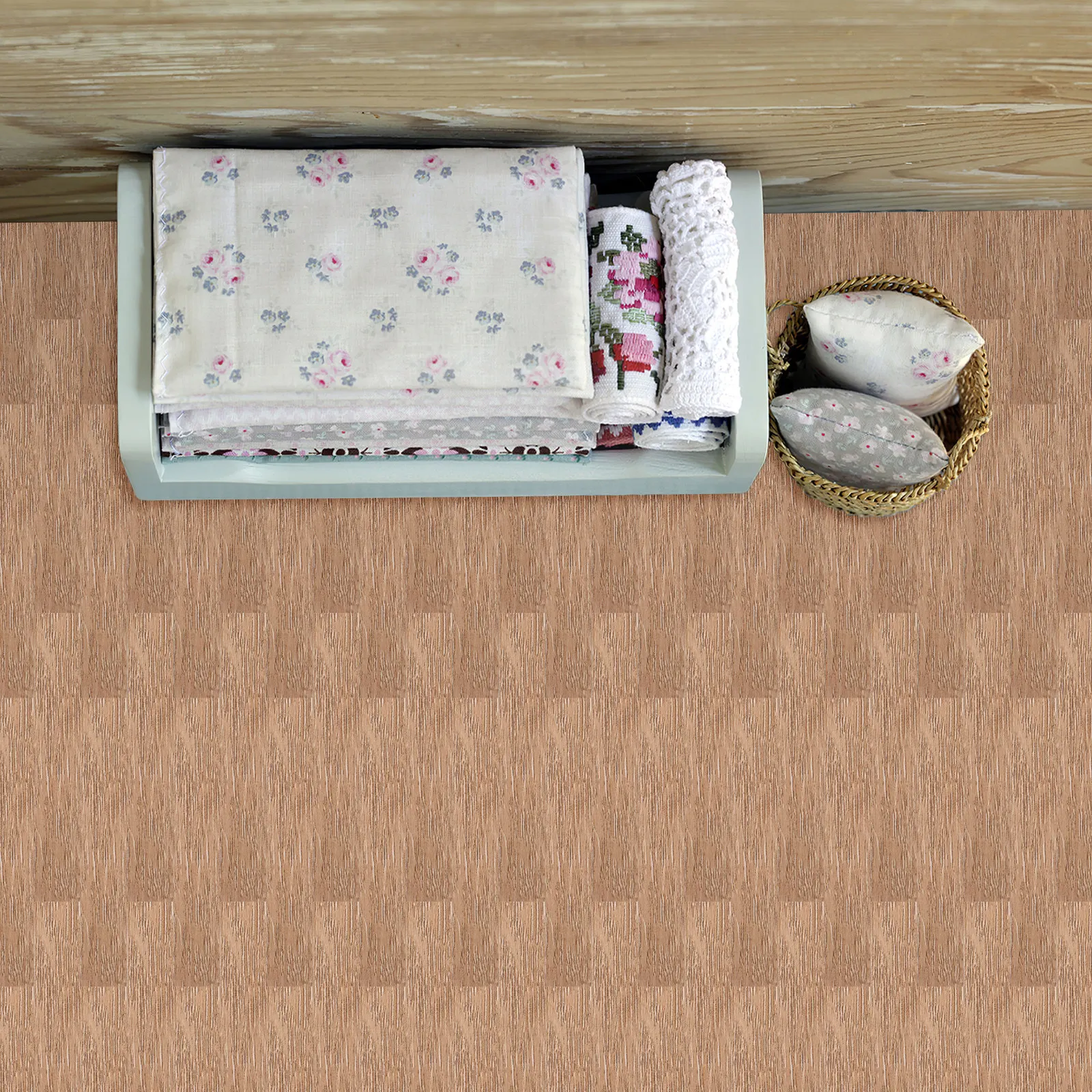 

40Pcs Miniature Dollhouse Flooring Wood Texture Wear Resistant Floorboards for DIY Miniature Floor Craft Tiny Accessories