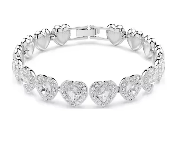 مجموعة مجوهرات فاخرة جديدة على شكل حب لعام 2025، قلادة قلادة، سوار أرنيل، ملابس يومية، أساسية للحفلات - هدية عيد ميلاد #4