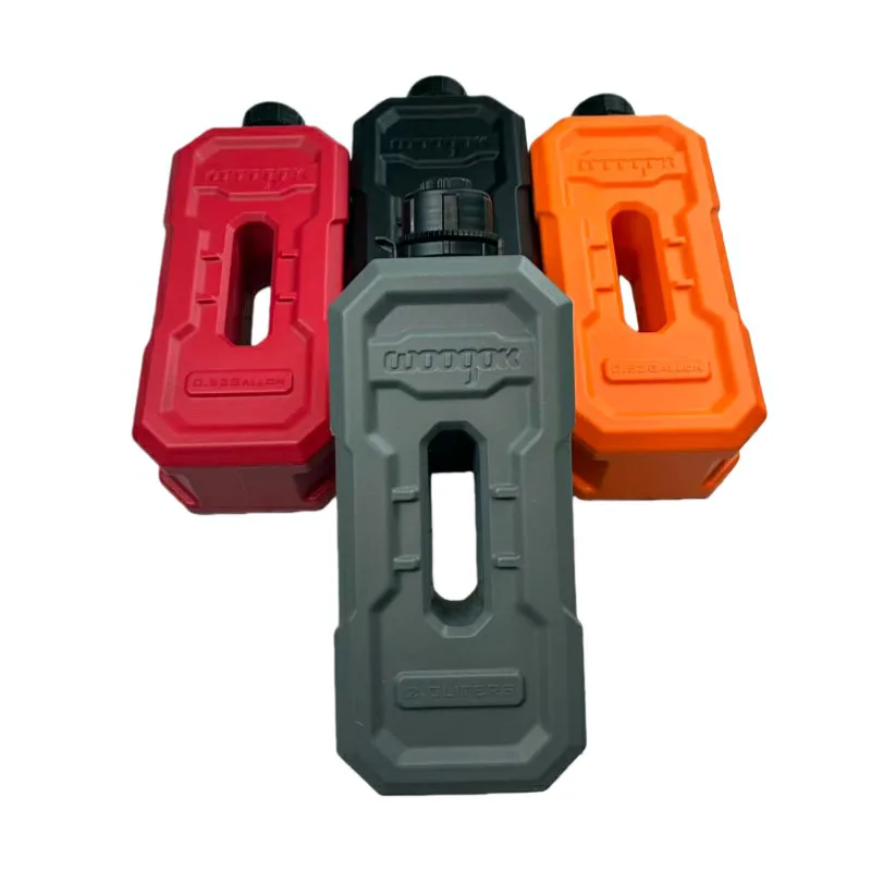 2026 New 2L Thick Motorcycle Jerry Can Spare Fuel Tank Anti-Static Petrol Gas Container Emergency Backup Can With Mount Kit