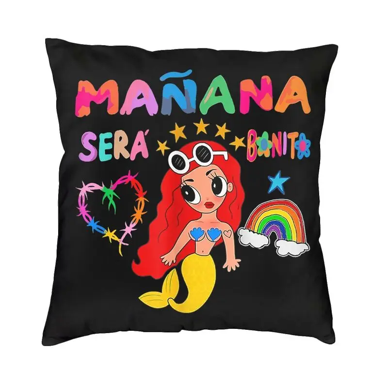 Luxury Manana Sera Bonito Karol G Cushion Cover for Sofa Polyester Pillow Case Bedroom Decoration Pillowcase