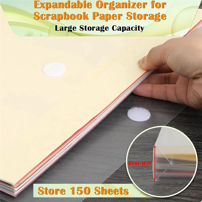 

AB33-15PCS 12,6X12 дюймов Органайзер для хранения бумаги для скрапбукинга Самоклеящиеся пластиковые органайзеры для хранения бумаги Прозрачные органайзеры для рукоделия
