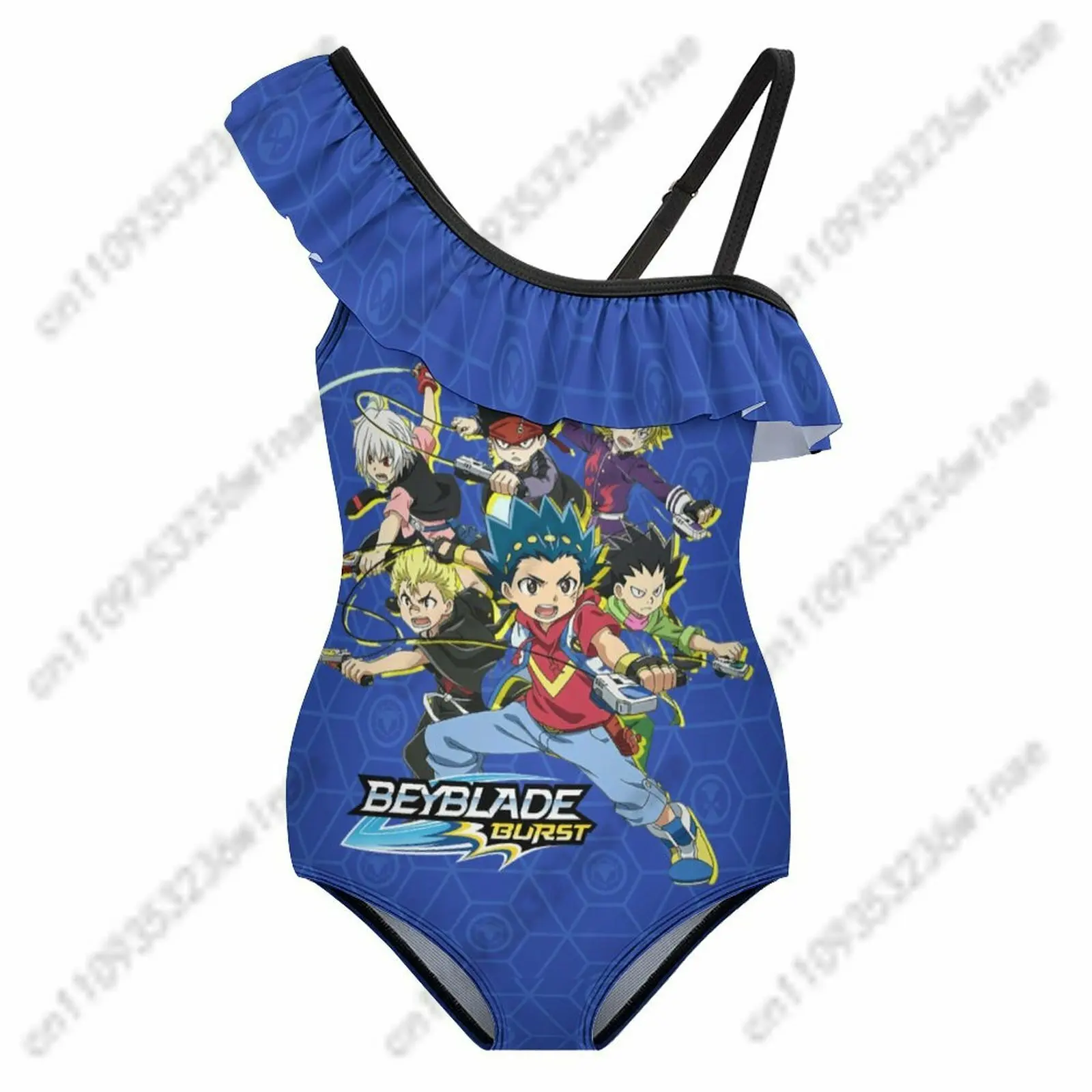 

Beyblade Floundered One-piece Swimsuit Womens Bathing Suits Personalized Fashion Swimwear Pool Party Custom Beachwear