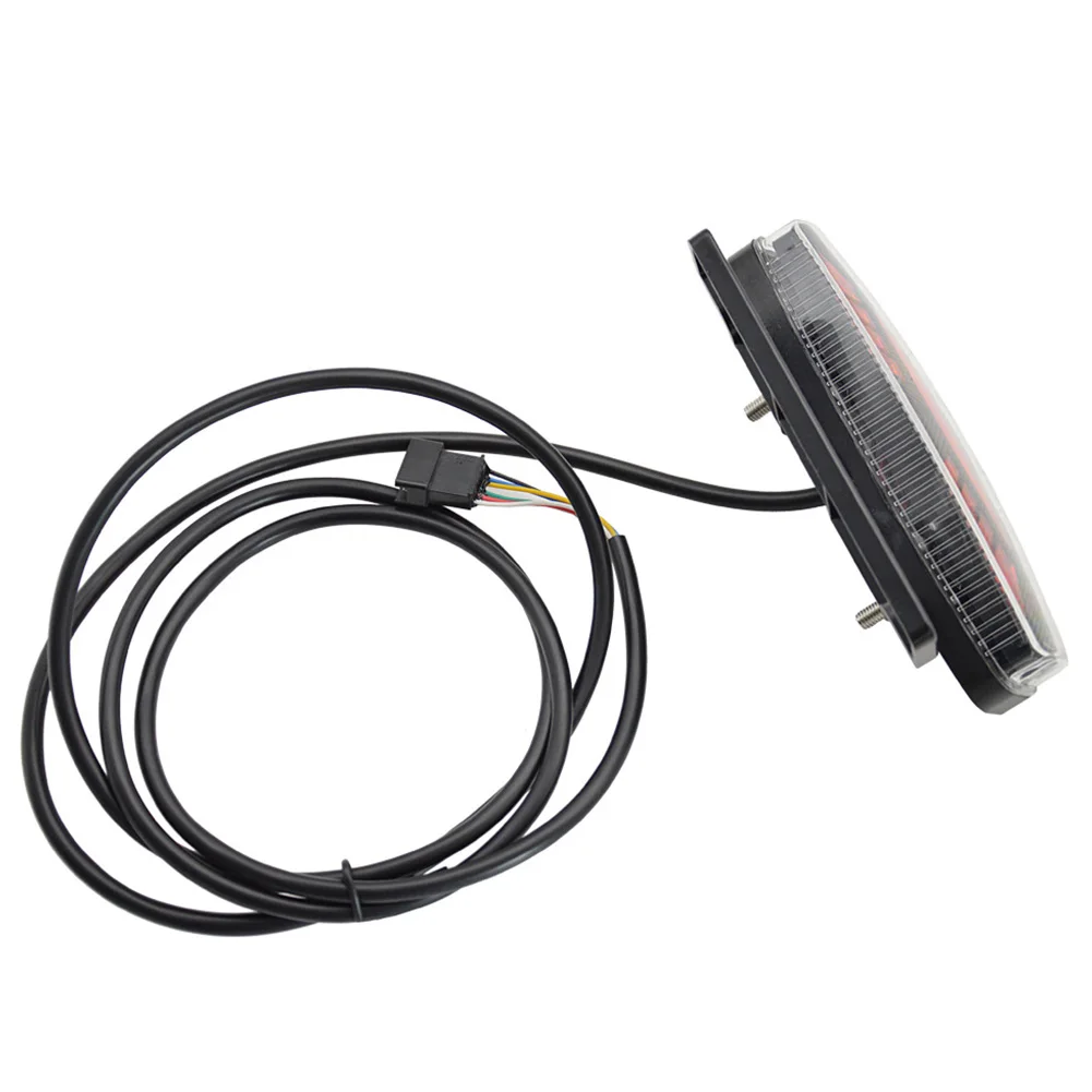 

LED Ebike Brake Rear Light High-Brightness Safety Warning Rear Lamp Energy Saving Easy Installation for 36V 48V Electric Bike