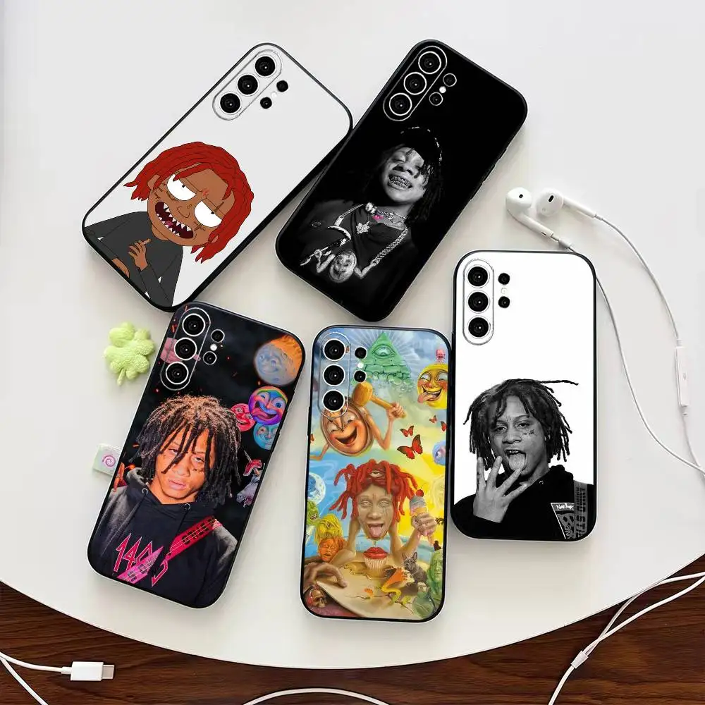 Чехол для телефона с изображением рэпера T-Trippie R-Redd для Samsung S25, S24, S21, S22, S23, S30, Ultra, S20, Plus, FE, Note, 10, 9, 5G, черный