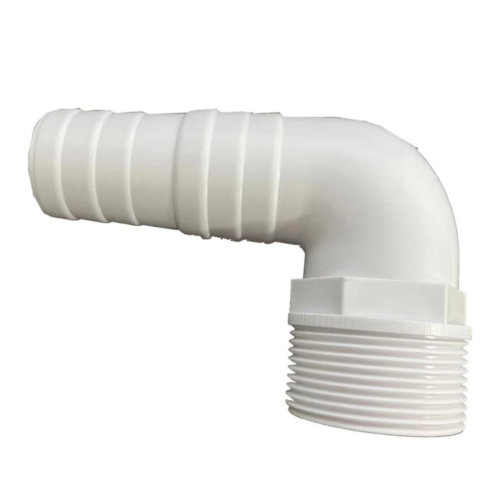 

1pc ABS Hose Joints Adapter 90° Bending Connecting Piece for Hayward SPX1105Z3/ SPX1105Z4/ SPX1091Z7 1.5"MIP Thread to 1.25/1.5"