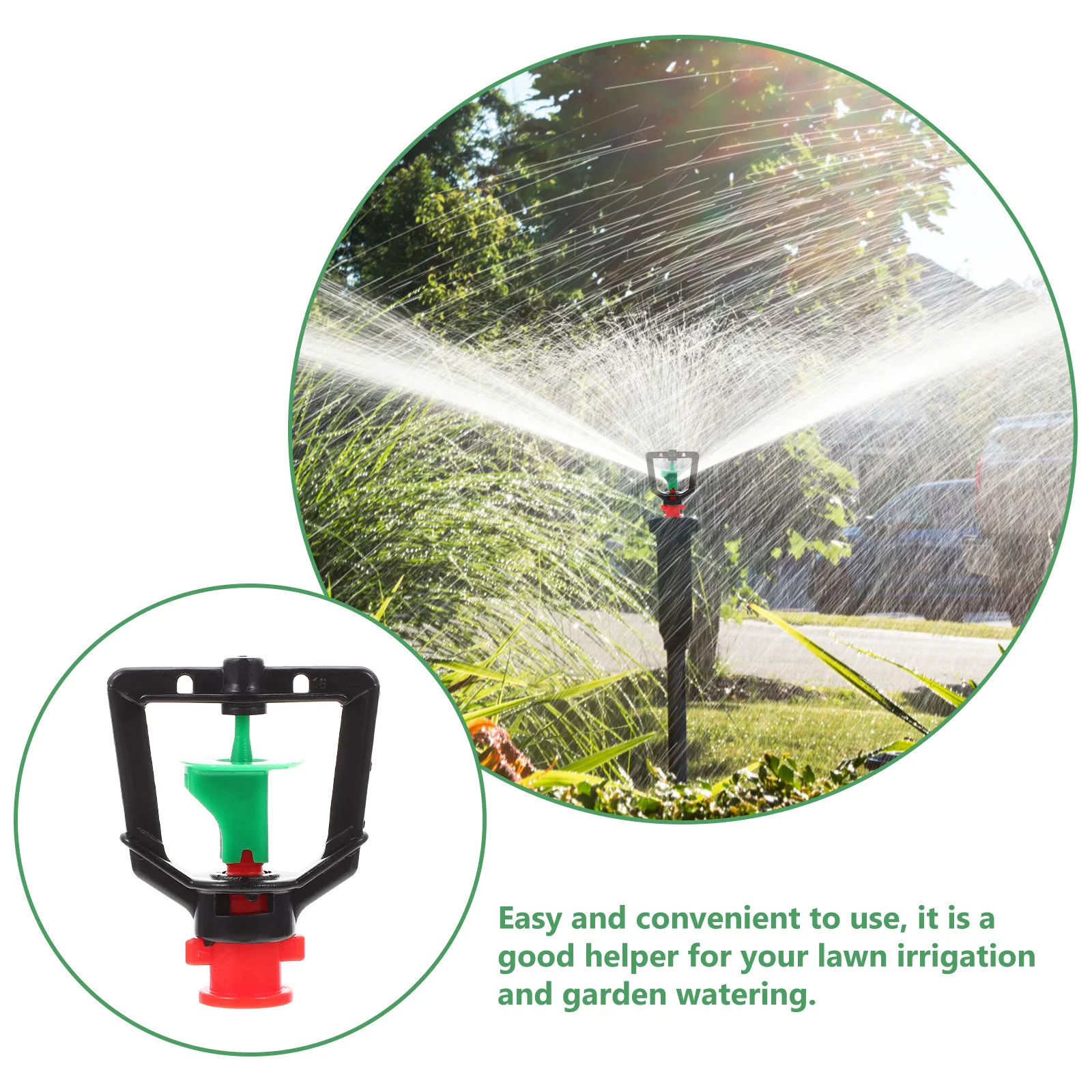 20 قطعة رأس رشاش دوار لحديقة الحديقة سقي الرش التلقائي 360 درجة الري البخاخ للزراعة #1