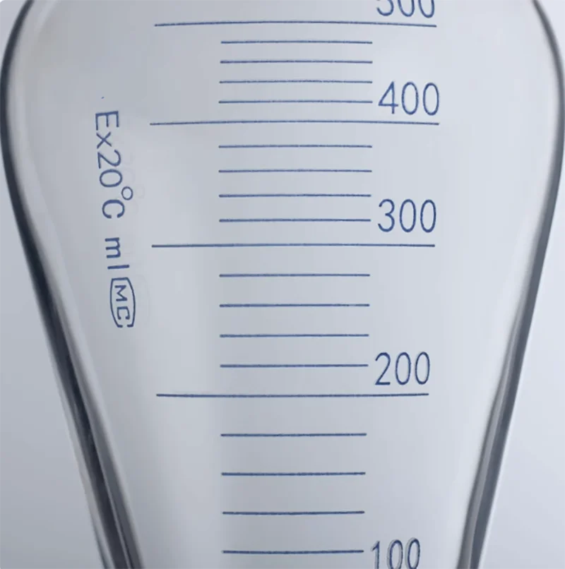 Birnenförmiger Flüssigkeits-Trenntrichter aus Glas mit Schraubenloch und Tetrafluor-Stecker 60 ml, 125 ml, 250 ml, 500 ml, 1000 ml, 2000 ml