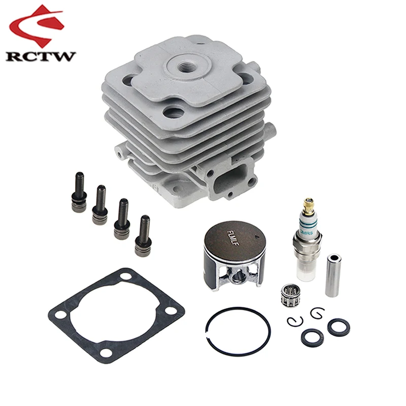 1/5 Rc Car Engine Parts 30.5cc Casting Cylinder & Competition Piston Kit for HPI Rofun Rovan Km Baja Losi 5ive T FG GoPed RedCat