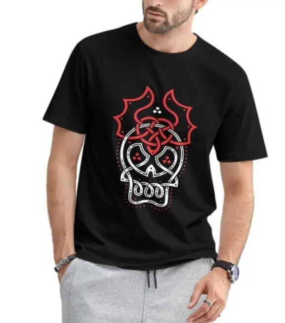 Skull Devil Horns Creative Print T-shirt - Release your unruly soul