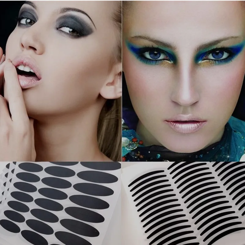 Auto-adesivo olhos adesivo preto duplo eyeliner fita beleza eyeliner adesivo fita da pálpebra smoky tatuagem olho cosméticos maquiagem ferramenta