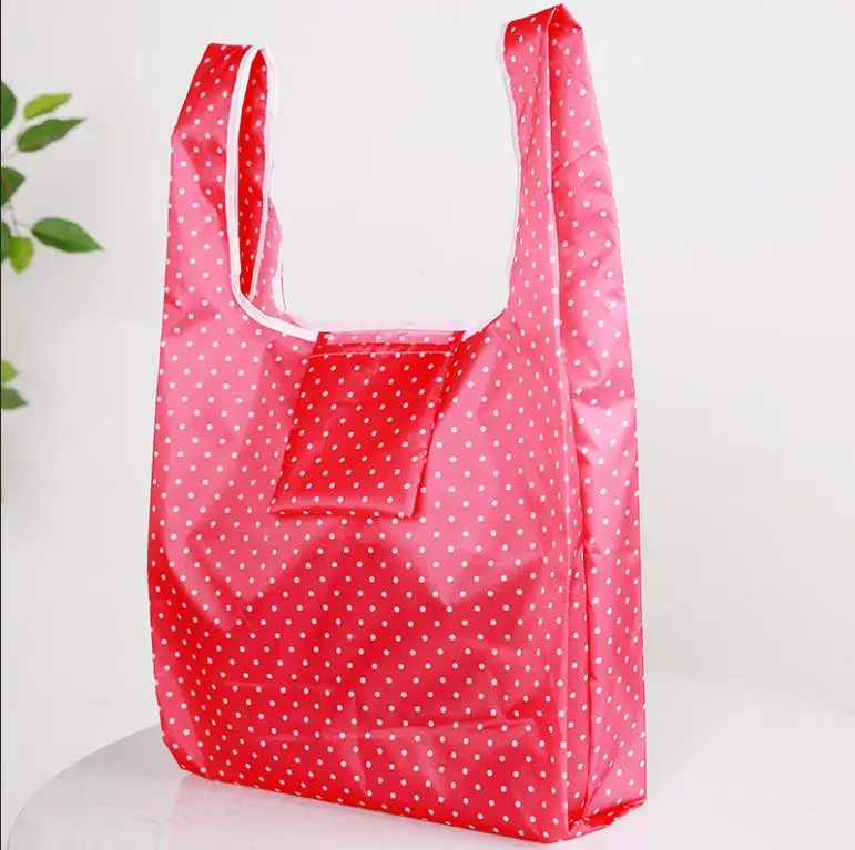 Eco Shopping Bag Fashion Foldable Reusable Tote Folding Pouch Convenient Large-capacity Storage New