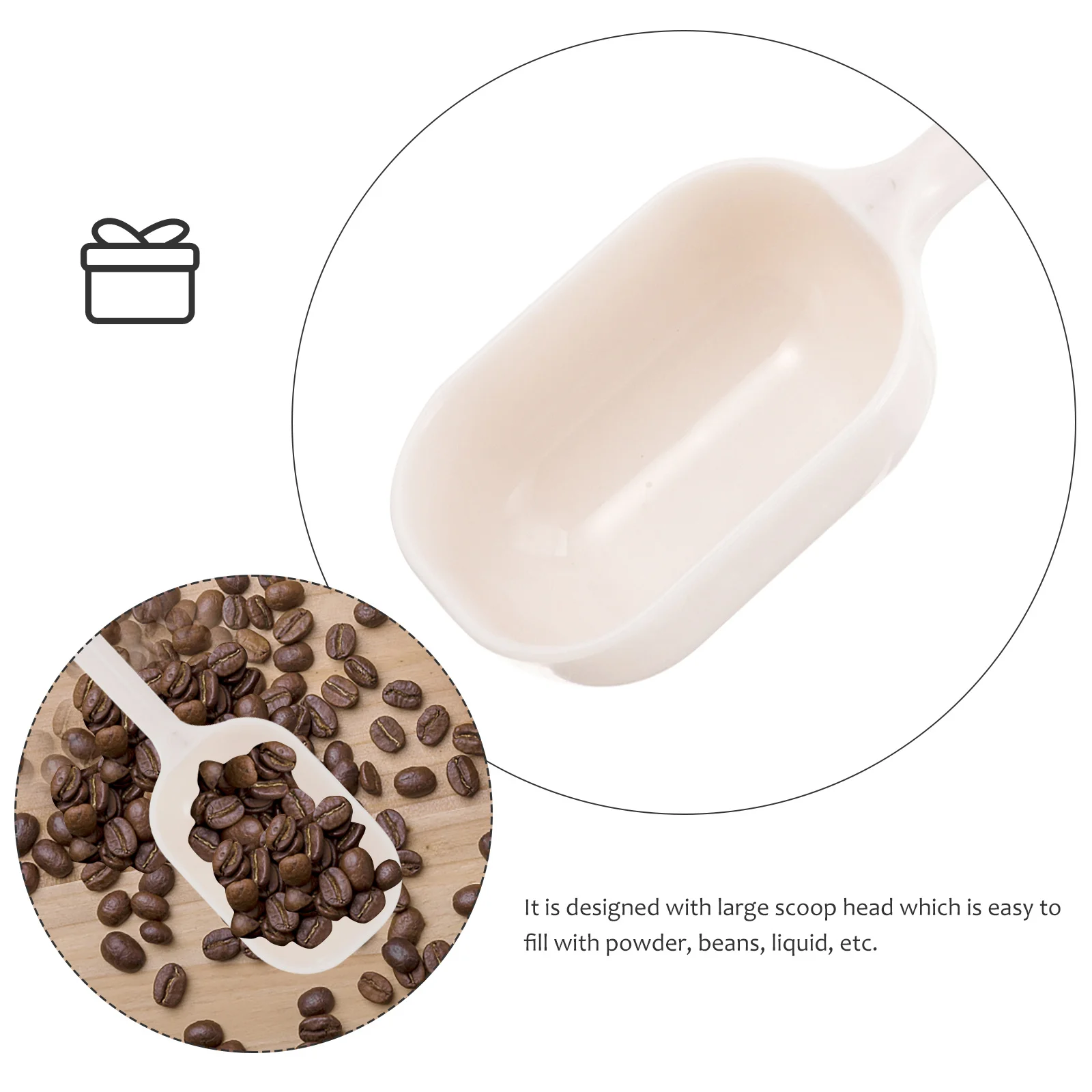 

4Pcs Coffee Spoon Set Small Scoops for Canisters Easy Clean Christmas Housewarming Gift Long Lasting Mini Scooper