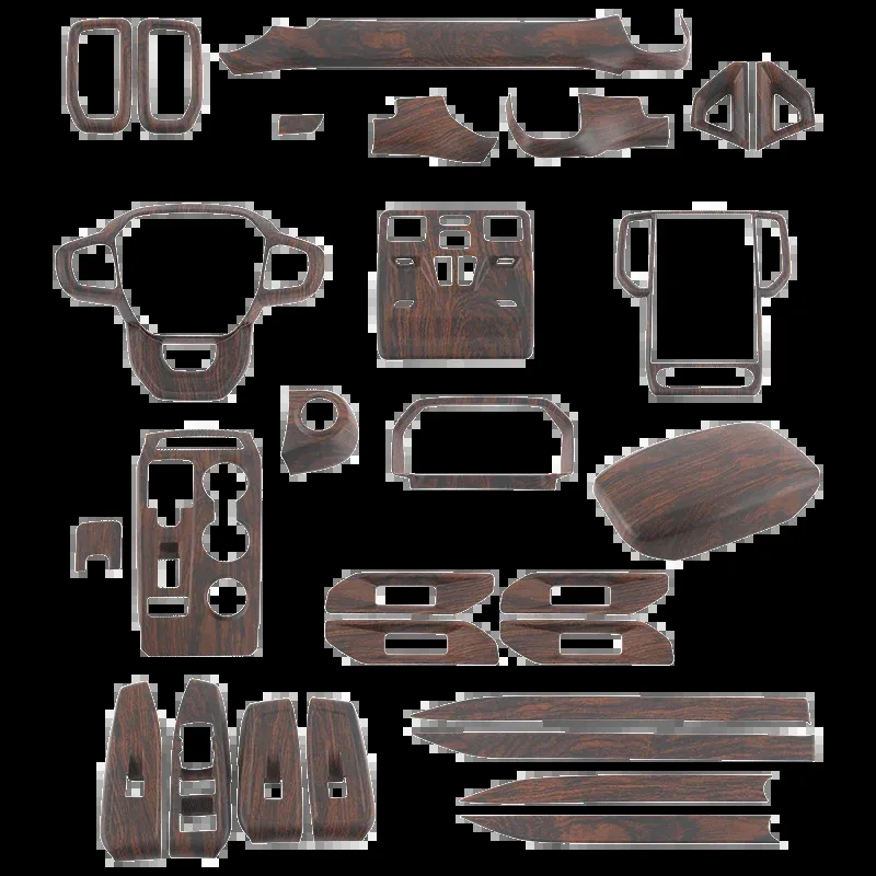 

Автомобильные аксессуары, стиль из углеродного волокна, совместимый с Ranger 2024, центральная консоль, крышка панели переключения передач, отделка Inte