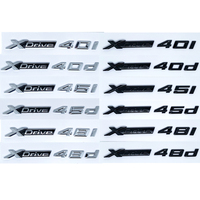 Car Emblem Sticker 3D ABS Glossy Black Silver XDrive 40i 40d 45i 45d 48i 48d For BMW X1 X2 X3 X4 X5 X6 X7 GT