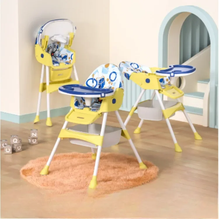 Baby High Chair Feeding Table Suitable for Children 6 Months To 6 Years of Age with Multi-functional Adjustable Dining Chair