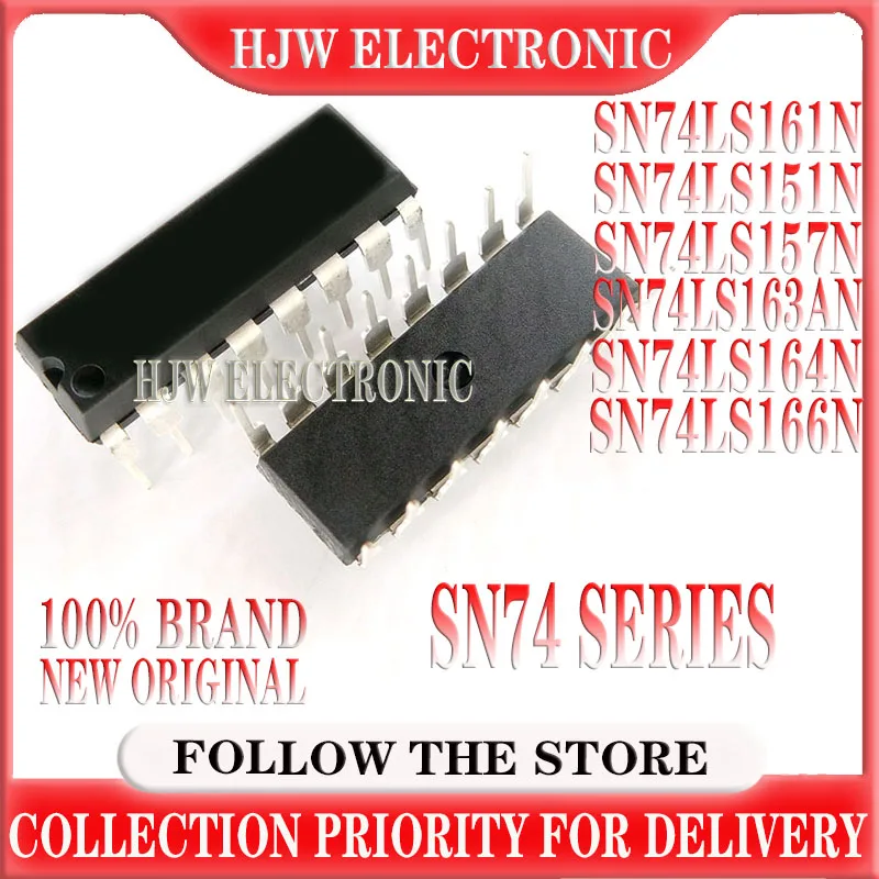 10pcs SN74LS161N 74LS161 DIP HD74LS161AP DIP-16 SN74LS151N SN74LS157N SN74LS163AN SN74LS164N SN74LS166N SN74LS163N 74LS164