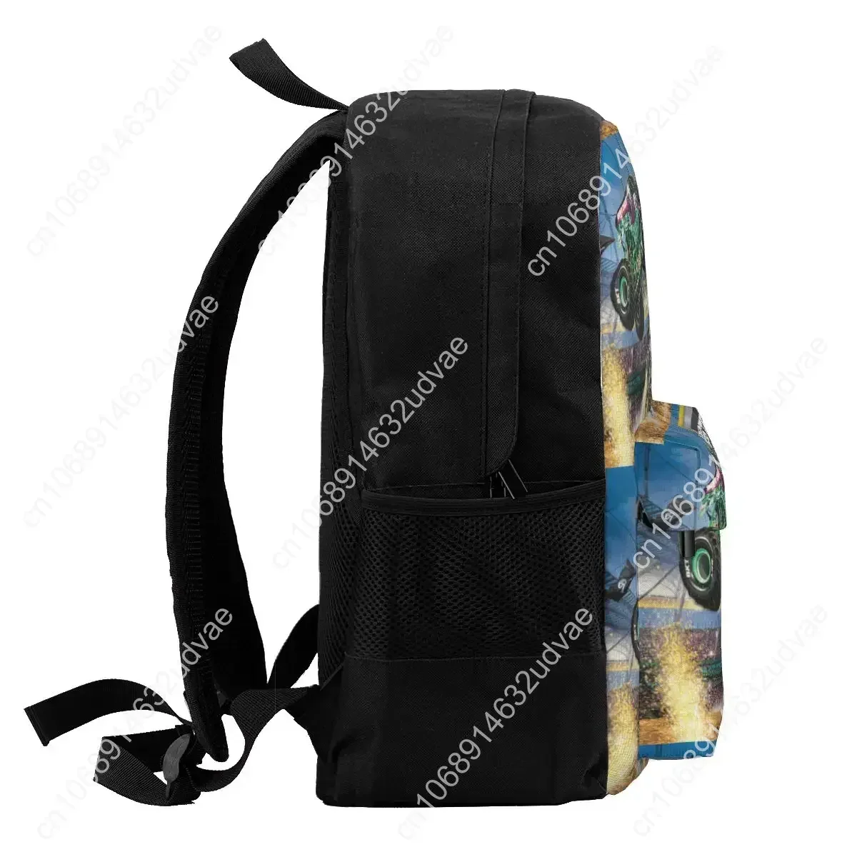 Ransel Pola Monster Jam Klasik Tas Buku Tas Sekolah Ransel Kartun Tas Bahu Ransel Perjalanan