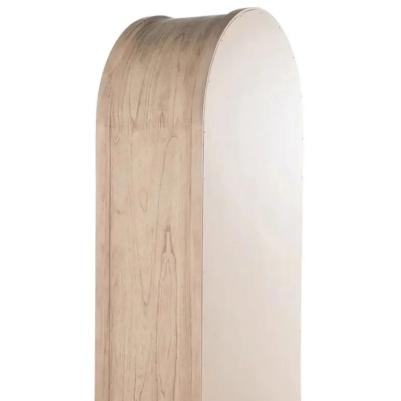 

American solid wood bookcase light luxury children's floor, Nordic side cabinet, French retro arch