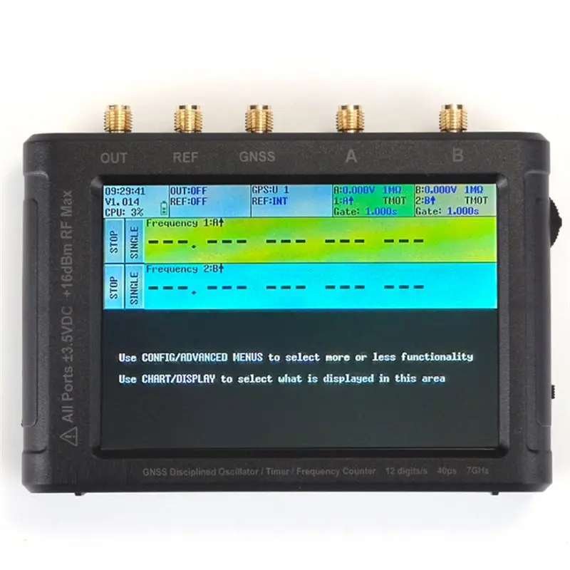 ZC412 GNSS Taming Clock With Built-In GPSDO 12-Bit High-Precision Frequency Counter-Y41A