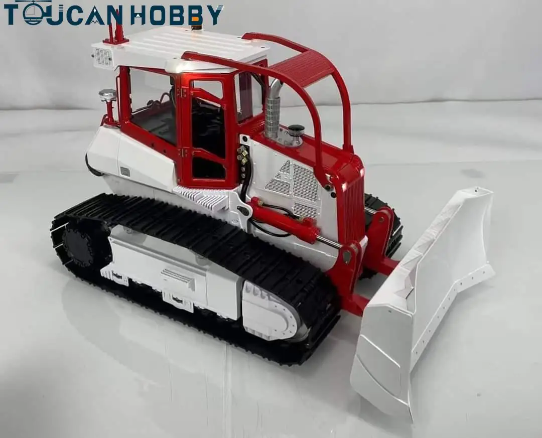 LESU 1/14 Aoue 850K Hydraulic Metal RC Dozer DIY Painted Finished Remote Control Bulldozer Trucks Model Toys for Boys THZH1661