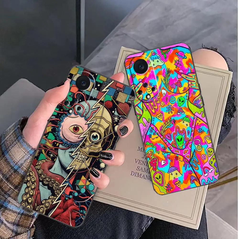 Indie Hippie Art Phone Funda Coque Case For Huawei NOVA Y90 Y70 Y61 10 9 9 Plus 8 8I 7 7I 6 SE 5 5I 4 3 3I 2 2S Case Shell Capa