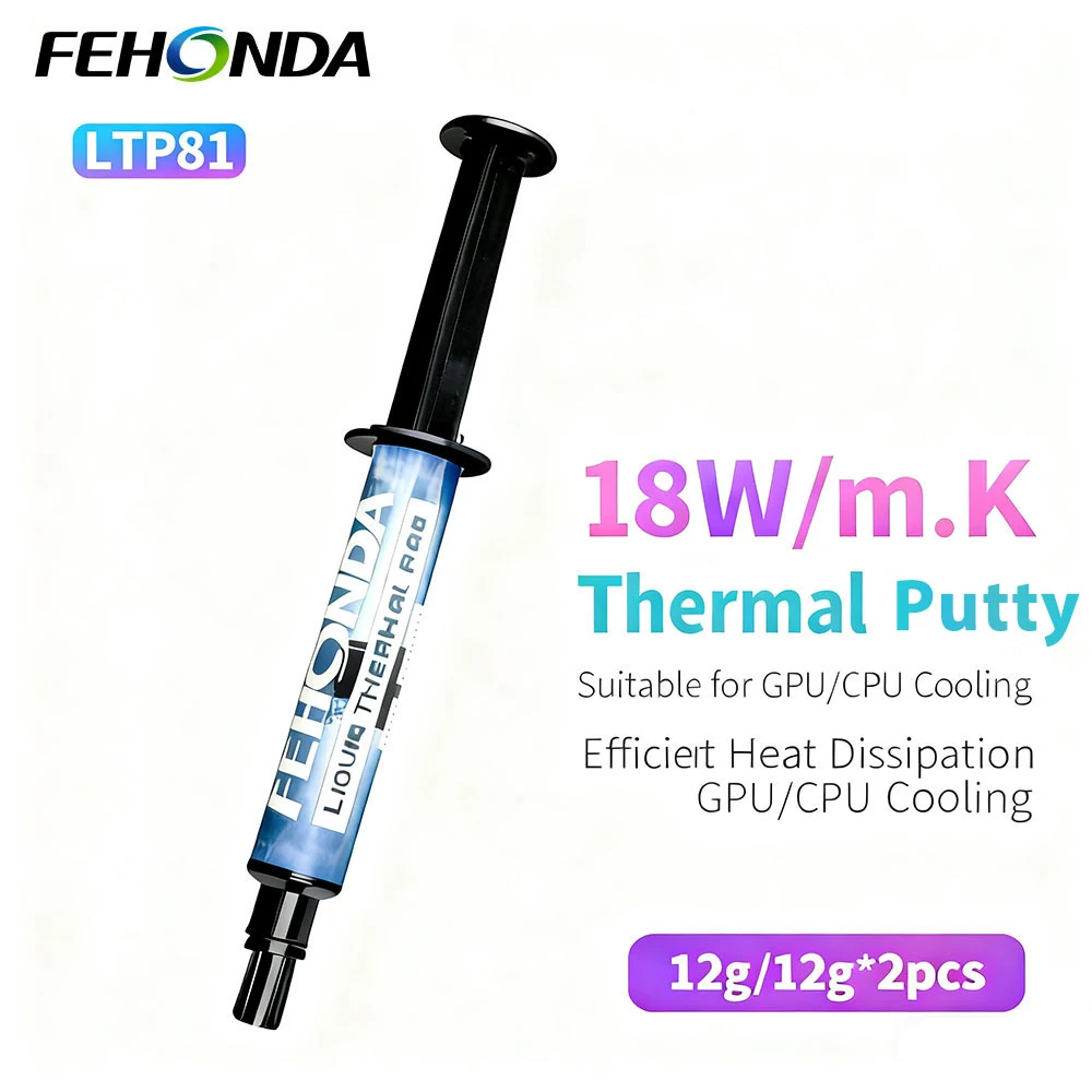 

FEHONDA Thermal Putty 18W/m.K High Thermal Conductive Gel for CPU GPU Heat Dissipation Paste Thermal Interface Material for PS4