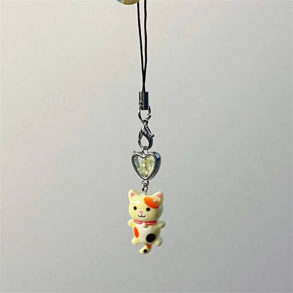 Bag Decor Cat Pendant Cat Phone Strap Cellphone Chain Anti Lost Y2K Phone Charm Key Ring Keychain Phone Lanyard Women Girls