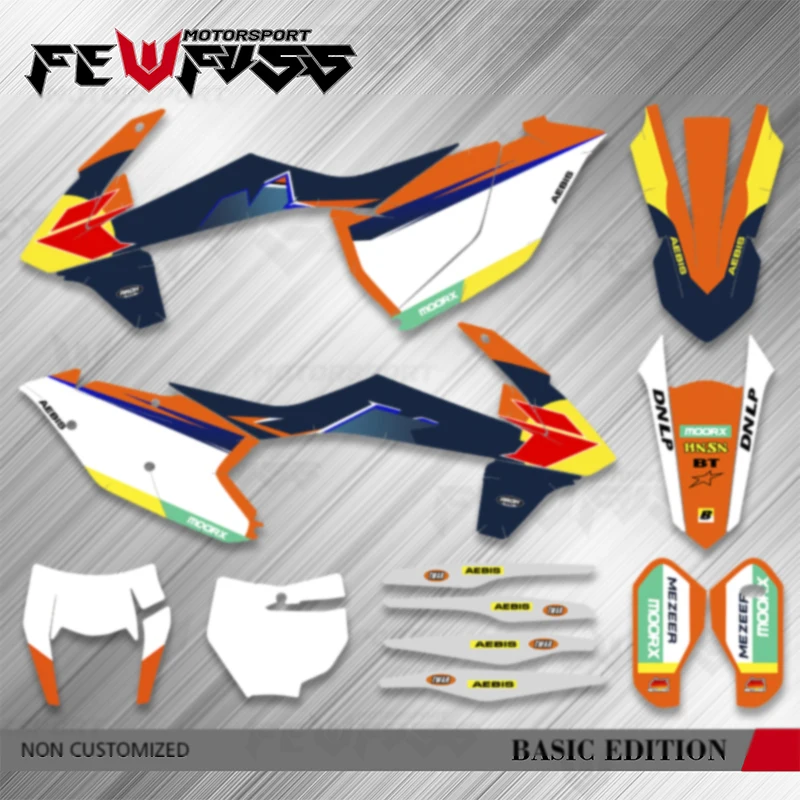 

Fewfuss Custom Team Graphics Decals Stickers Kits For KTM EXC EXC-F XCW 2017 2018 2019 SX SXF 2016 2017 2018 Number Name Custom