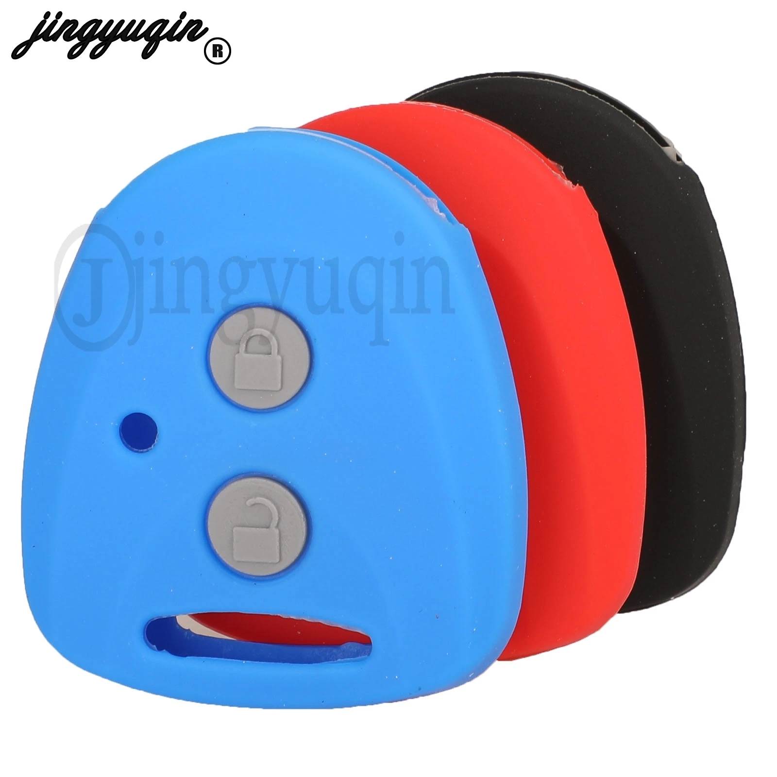 Jingyuqin-Juego de fundas de silicona para llaves, protector para TOYOTA, nuevo Avanza Daihatsu Xenia PERODUA Alza Axia Perodua, soporte de goma