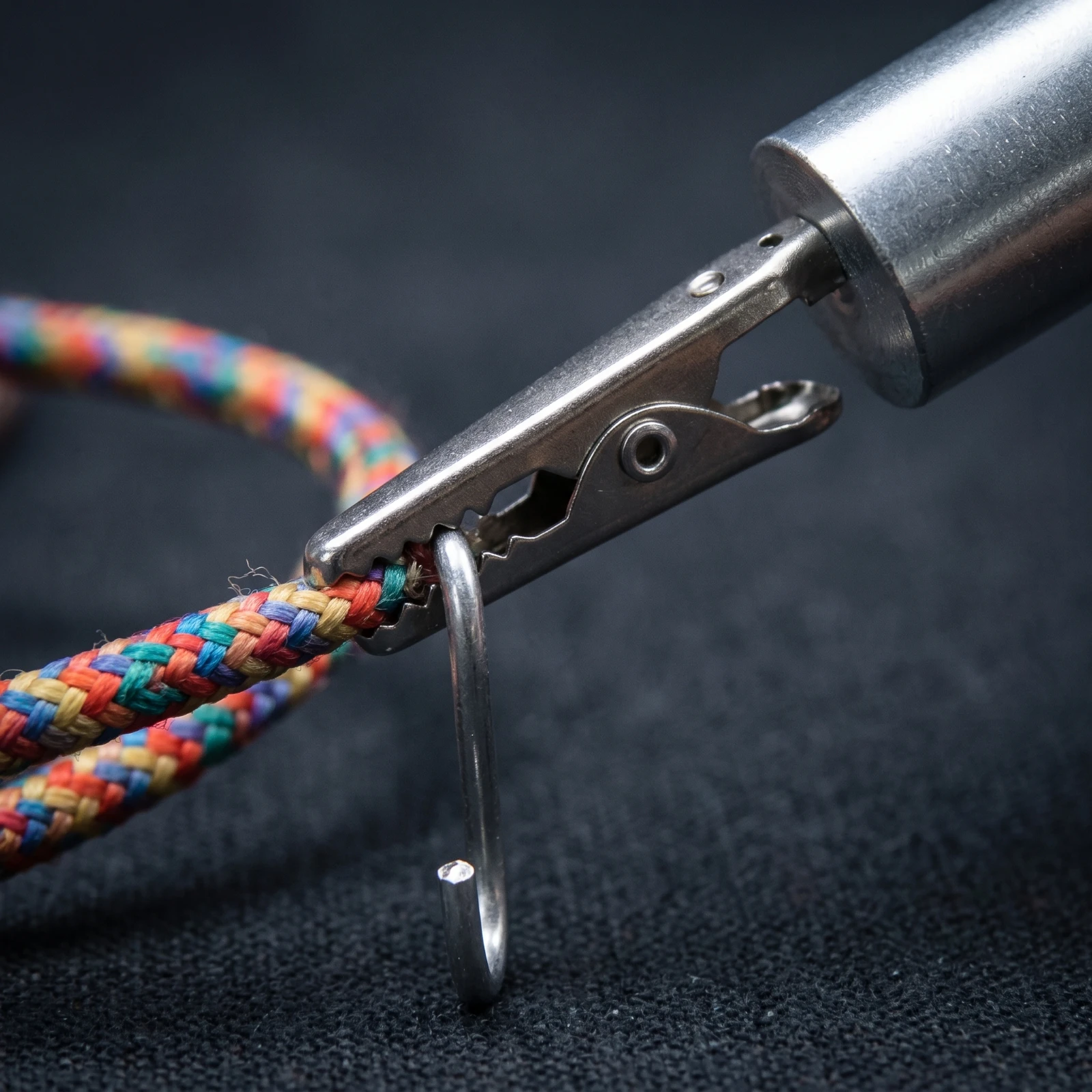 Kumihimo Weight Clamp Precision Alligator Clip with Weight Weighted Braid Clip Sturdy Tool Robust for Braiders, Cord Weaving view 5