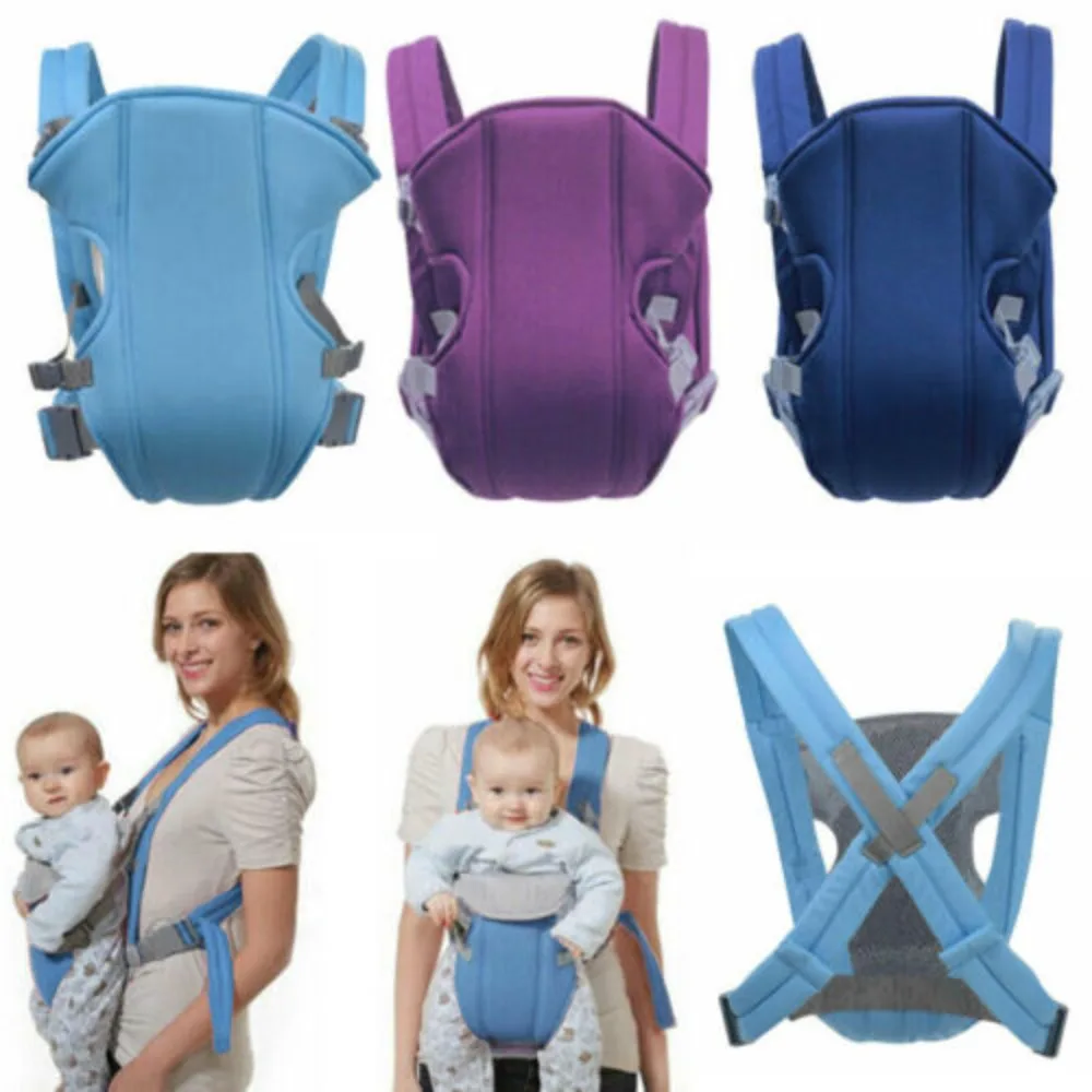 Kangaroo Shoulder Strap for Infants Newborn Wrap Sling Ergonomic Cute Bite Towel Kid Cotton Breathable Front Facing Baby Carrier