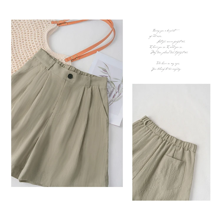 2026 Damen Leinen-Shorts Y2K, Einzelknopf-Reißverschluss Multi-Taschen Mini-Shorts, Freizeit- und Alltagsshorts für Zuhause und Pendeln im Sommer – Detail 19
