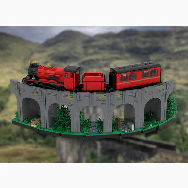 1572pcs Classic Movie Scene MOC Glenfinnan Viaduct Building Block Castle Model DIY Assembly Bricks Toy For Collectors