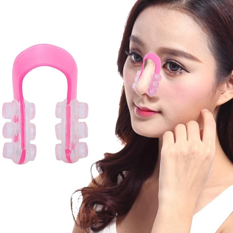 6 Pack Set Beauty Nose Clip Corrector Massage Tool Nose Up Lifting Shaping Shaper Bridge Straightening No Pain Dropship