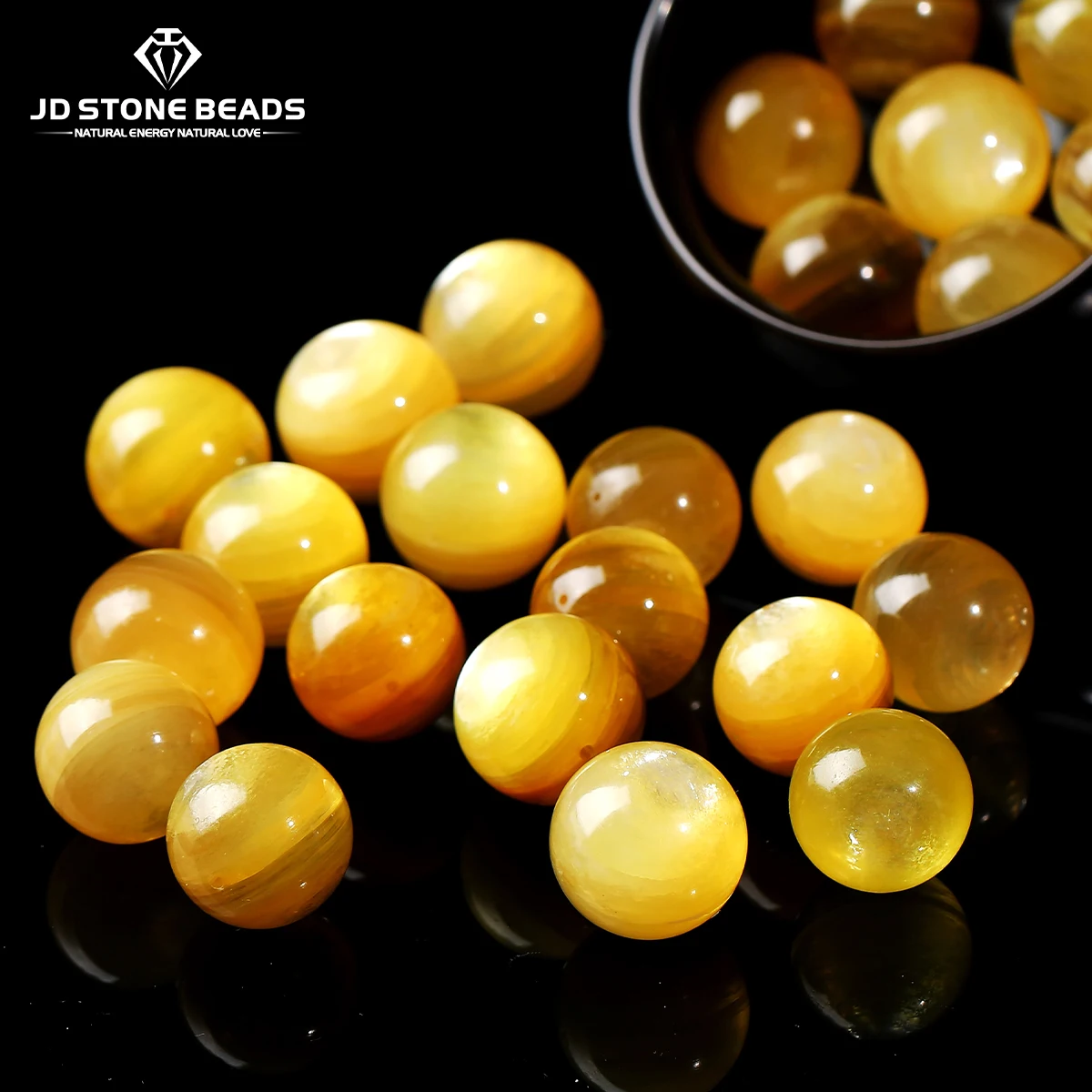 

1 Pc Natural Golden Lepidolite Beads Round Loose Spacer Gems Large Beads For Jewelry Making Diy Necklace Bracelet Accessories