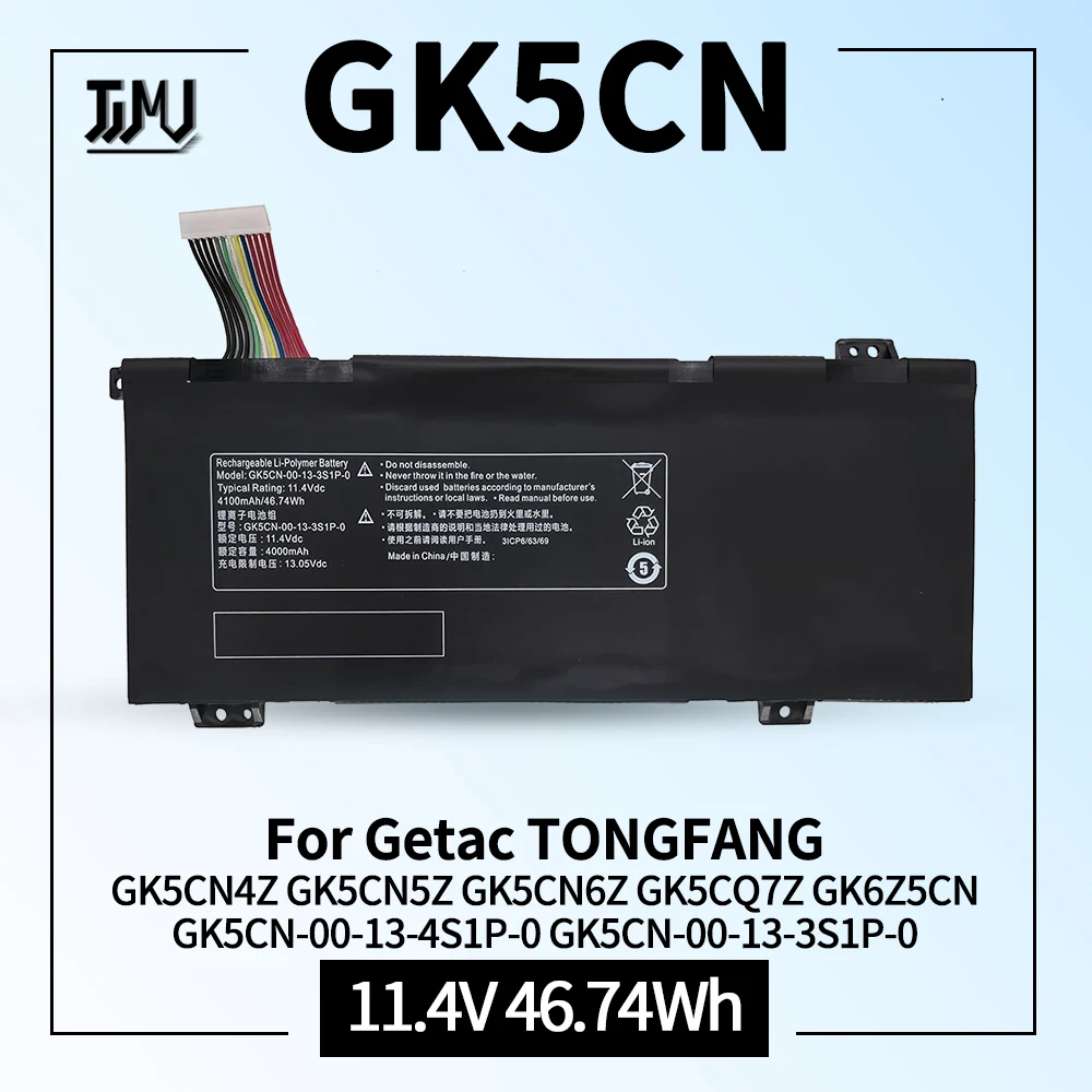 GK5CN-00-13-3S1P-0 Laptop Battery for Getac TONGFANG GK5CN4Z GK5CN5Z GK5CN6Z GK5CQ7Z GK6Z5CN GK7CN6S Notebook GK5CN-00-13-4S1P-0