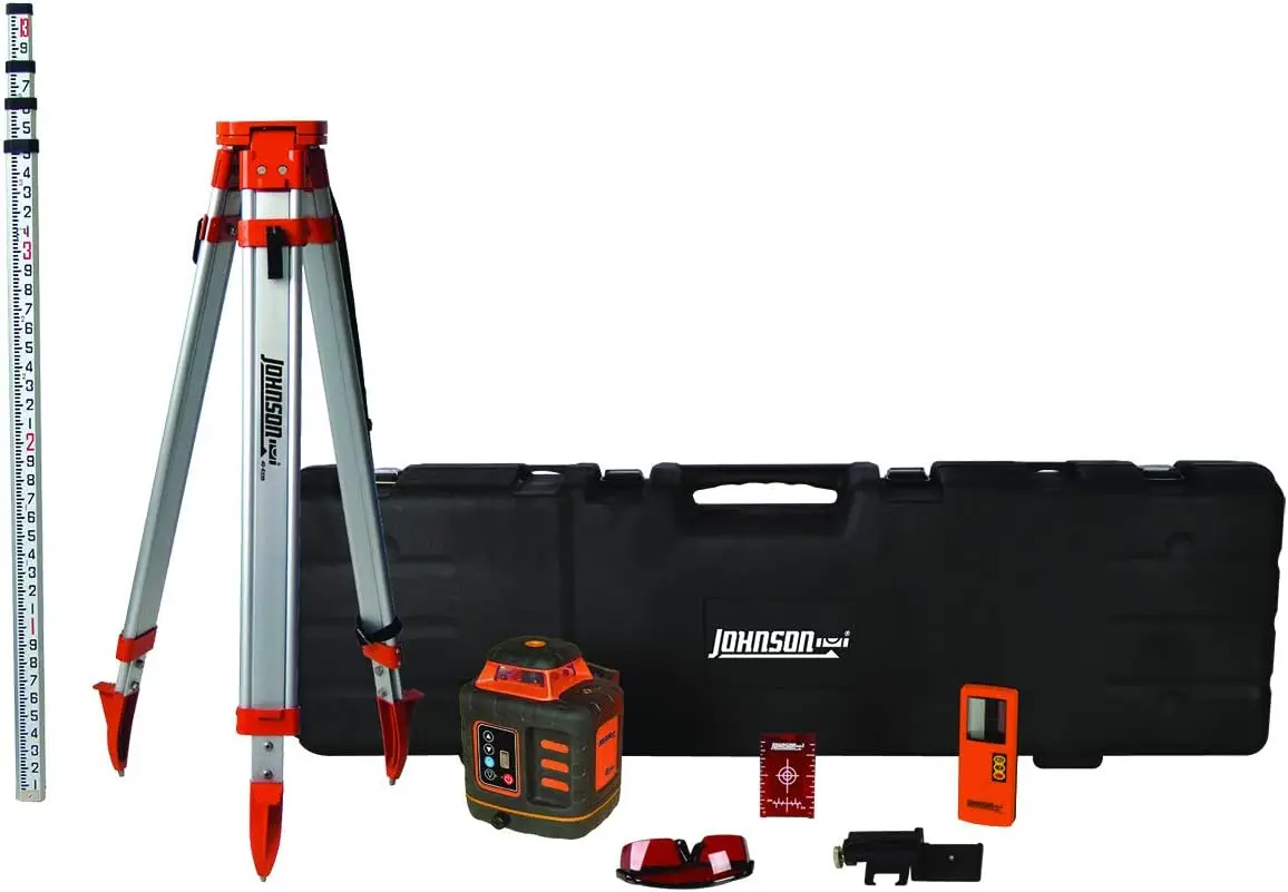 

Johnson Level & Tool 99-027K Self-Leveling Rotary Laser System, 8.75", Red, 1 Kit