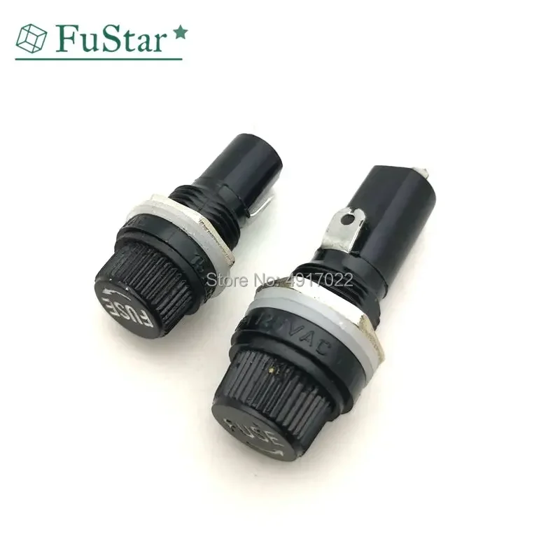 1pcs 5*20mm Glass Fuse Holders 6X30 Insurance Tube Socket fuse holder For 6*30 insurance Panel Mount Fuse Holder 5x20 mm 6x30mm