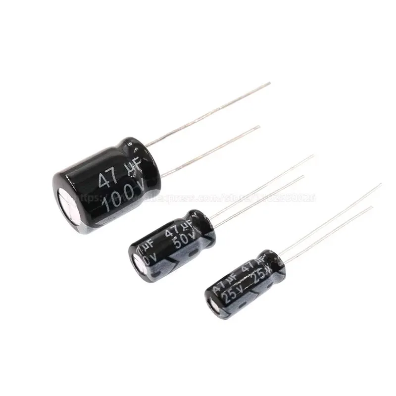 2-50PCS 10V 16V 25V 35V 50V 63V 100V 100UF 220UF 330UF 470UF 680UF 1000UF 2200UF 3300UF 4700UF Aluminum Electrolytic Capacitor