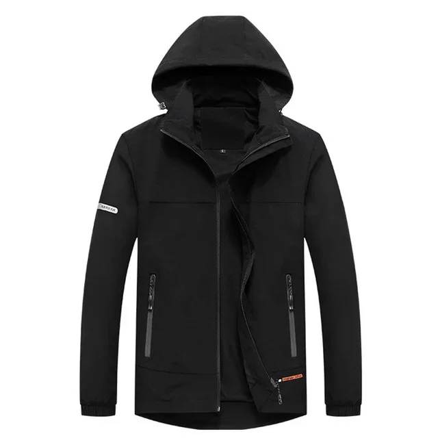 Autumn Spring Men Outdoor Riding Hooded Camping Hiking Hunting Climbing Rain Fishing Coat Sport Windbreaker